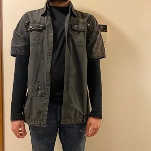 Men’s Button Down Canvas Shirt